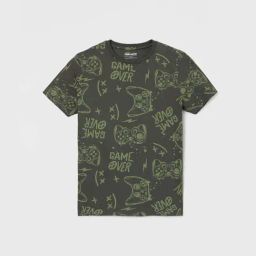 Fame Forever By Lifestyle Green Cotton Regular Fit Printed T-Shirt-image-72