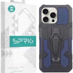 Sprig Kick-stand Back Cover for APPLE iPhone 15 Pro Max (Blue)-image-94