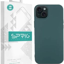 Sprig TPU Matte Back Cover for Apple iPhone 15 (Green)-image-48