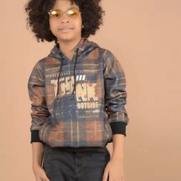 Crimsoune Club Boys Brown Graphic Sweatshirt-image-93