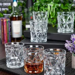 Goodhomes Transparent Whisky Glasses (280 ml) - Set of 6-image-30