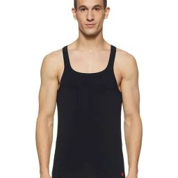 UnderJeans by Spykar Black Vest-picture-21