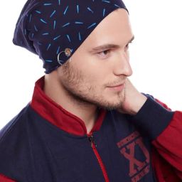 Vimal Jonney Navy Printed Beanie-picture-39