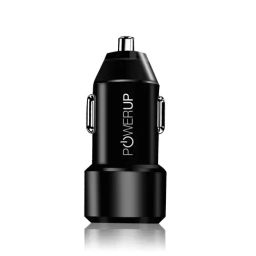 POWERUP Dual USB Port Car Charger Type-C 20W for All Smartphones and Tablets (Black)-image-19
