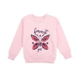 Dyca Kids Baby Pink Printed Full Sleeves Sweatshirt-image-94