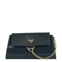Baggit Navy Textured Tri-Fold Wallet for Women-78
