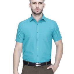 Southbay Sea Green Tailored Fit Shirt-image-22