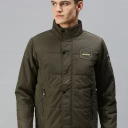 SHOWOFF Olive Slim Fit Jackets-21