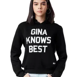 The Souled Store Black Brooklyn Nine-Nine: Gina Knows Best Printed Hoodie-image-95