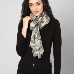 Aditi Wasan White Printed Stole-21