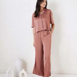 Sweet Dreams Brown SatinShirt With Pyjamas-picture-33