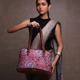 ZOUK Floral Printed Structured Shoulder Bag-image-39