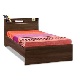 Delite Kom Cherry Acacia Dark Engineered Wood Single Bed-image-44