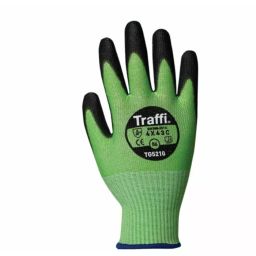 Traffi Cut Resistant Work Gloves Polyurethane Coating Green Size 12, TG5210-12 (1 Pair)-image-24