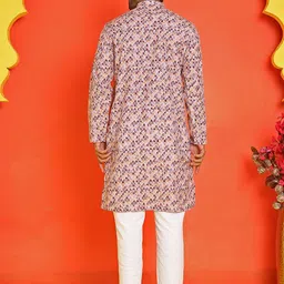 Jompers Men Embroidered Regular Thread Work Kurta with Pyjamas image 2