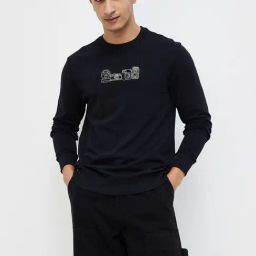 Fame Forever By Lifestyle Black Cotton Regular Fit Printed Sweatshirt-picture-38