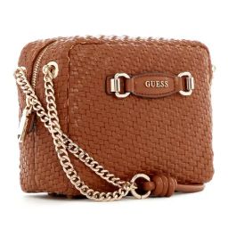 Guess Cognac Textured Francy Crossbody Bag image 4