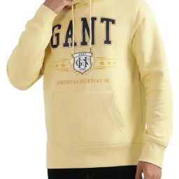 Gant Yellow Regular Fit Printed Hooded Sweatshirt-picture-17