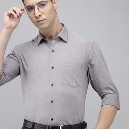 Arrow Pure Cotton Manhattan Slim Fit Checked Formal Shirt-image-98
