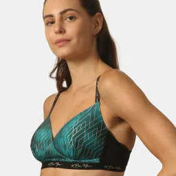 Soie Green Full Coverage Non-Wired Full Coverage Bra image 3