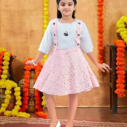 Aarika Girls Pink Printed Frock-image-67