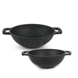 The Indus Valley Black Pre-Seasoned Cast Iron Cookware - Set of 2-image-37