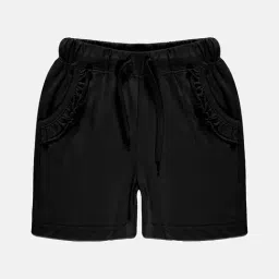Kiddopanti Kids Black Solid Shorts-image-28
