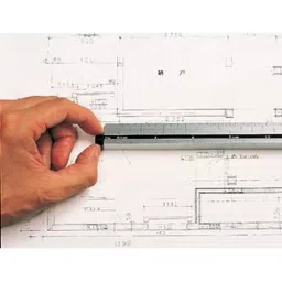 Shinwa Rules Aluminum Triangular Rotation Scale 185 mm Length, 74979-9