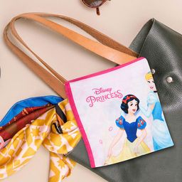 Kuber Industries Pink Pack Of 6 Disney Princess Handkerchiefs For Boys & Girls-39