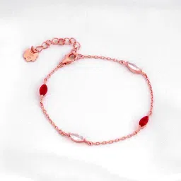 GIVA 925 Silver Rose Gold Love's Eye Bracelet for Women & Girls-image-74