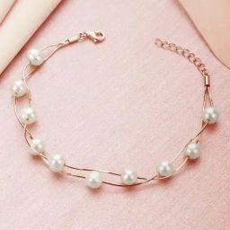 Zavya 925 Silver Seaside Elegance Rose Gold Fresh Off the Sea Bracelet for Women-39
