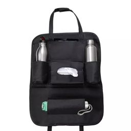 AllExtreme EXCOWPB Black Backseat Travel Bag for Tissue Box, Bottle and Document Storage-46