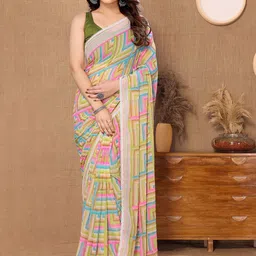 Shee Star Geometric Printed Ready to Wear Saree-image-87