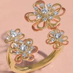 Mia by Tanishq 14k (585) Bi-Color Ring for Women-image-48