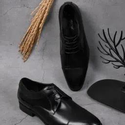 Cobblerz Men's Black Derby Shoes-picture-15