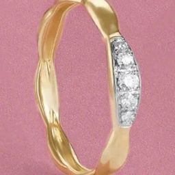 Mia by Tanishq 14k (585) Yellow Gold Ring for Women-picture-7