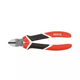 Yato 160 mm CRV55 Steel Side Cutting Plier Black and Red, YT-1947-18