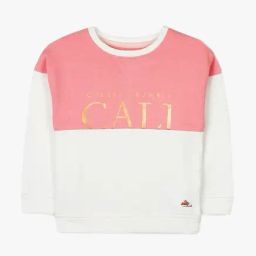 Cherry Crumble by Nitt Hyman Kids Off White & Peach Sweatshirt-image-54
