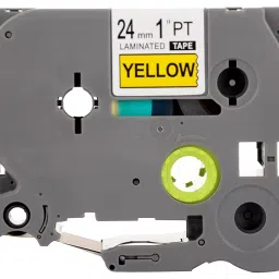 ENDURA TZE651 COMP Black on Yellow Label for P-Touch Electronic Label Printer (4x3x1 Inch)-36