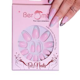 BEROMT Set Of 16 Salon Finish Press On Nail Tip With Application Kit - BFN318FN image 2