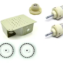 Invento 2 Wheel Car Kit Metal Chassis 130x105x45mm-image-48