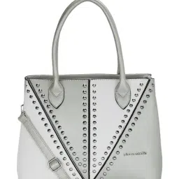 Pierre Cardin Grey Embellished Handbag-image-7