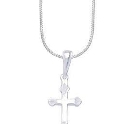Taraash Cross 92.5 Sterling Silver Pendant with Chain-image-69
