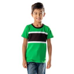 Cherry Crumble By Nitt Hyman Kids Green Striped T-Shirt-image-68