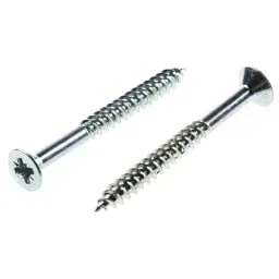 RS PRO Pozidriv Countersunk Steel Wood Screw Bright Zinc Plated, No. 8 Thread, 1.75in Length (Pack of 100)-image-17