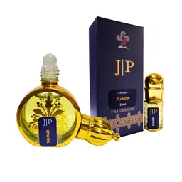 Jeval Set Of 2 Opal Veil - 10 ml & fusion - 3 ml Alcohol Free Roll On Attar image 4