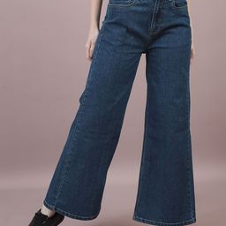 The Roadster Lifestyle Co Women Wide Leg Fit Stretchable Jeans-image-62