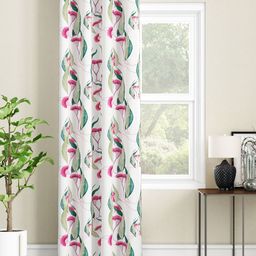 SEJ by Nisha Gupta Single Floral Eyelet Long Door Curtain - White-image-16