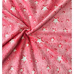 AHC Glow in The Dark  Blanket for Kids Star Design - Pink-24