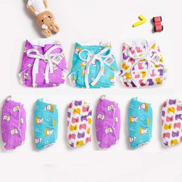SuperBottoms DryFeel Langot for New Born Baby  Fully Waterproof  100% Cotton  Small  Pack of 9-20